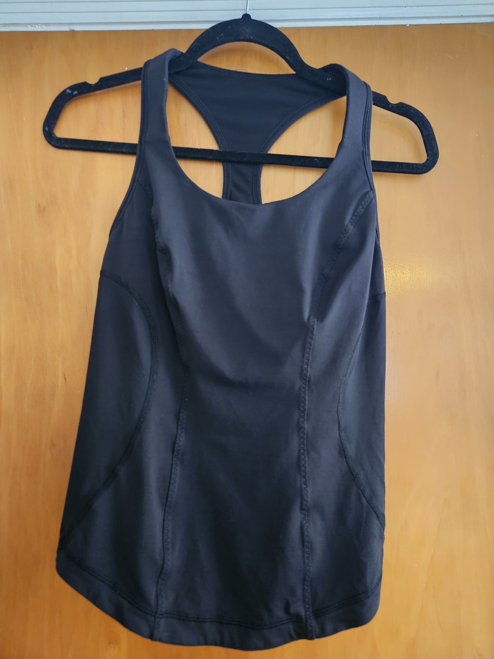 Lululemon Black Women's Racerback Tank - BUILT IN BRA